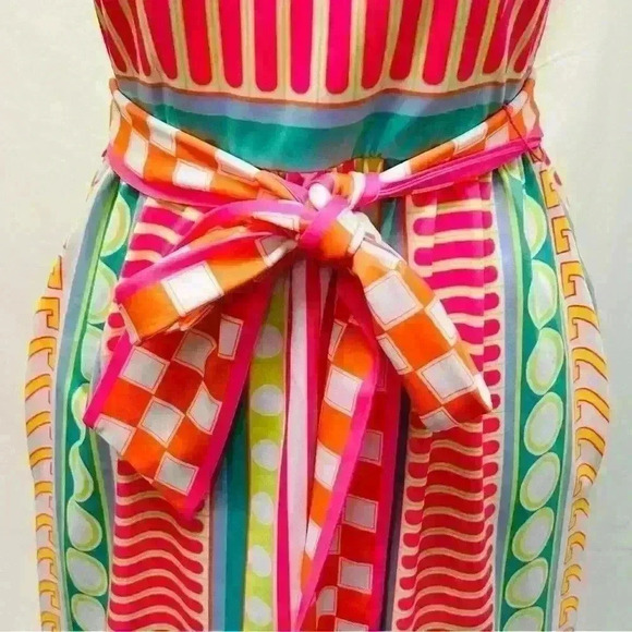 GRETCHEN SCOTT Date Night Matinee Belted Dress w/pockets size XS - Picture 4 of 11